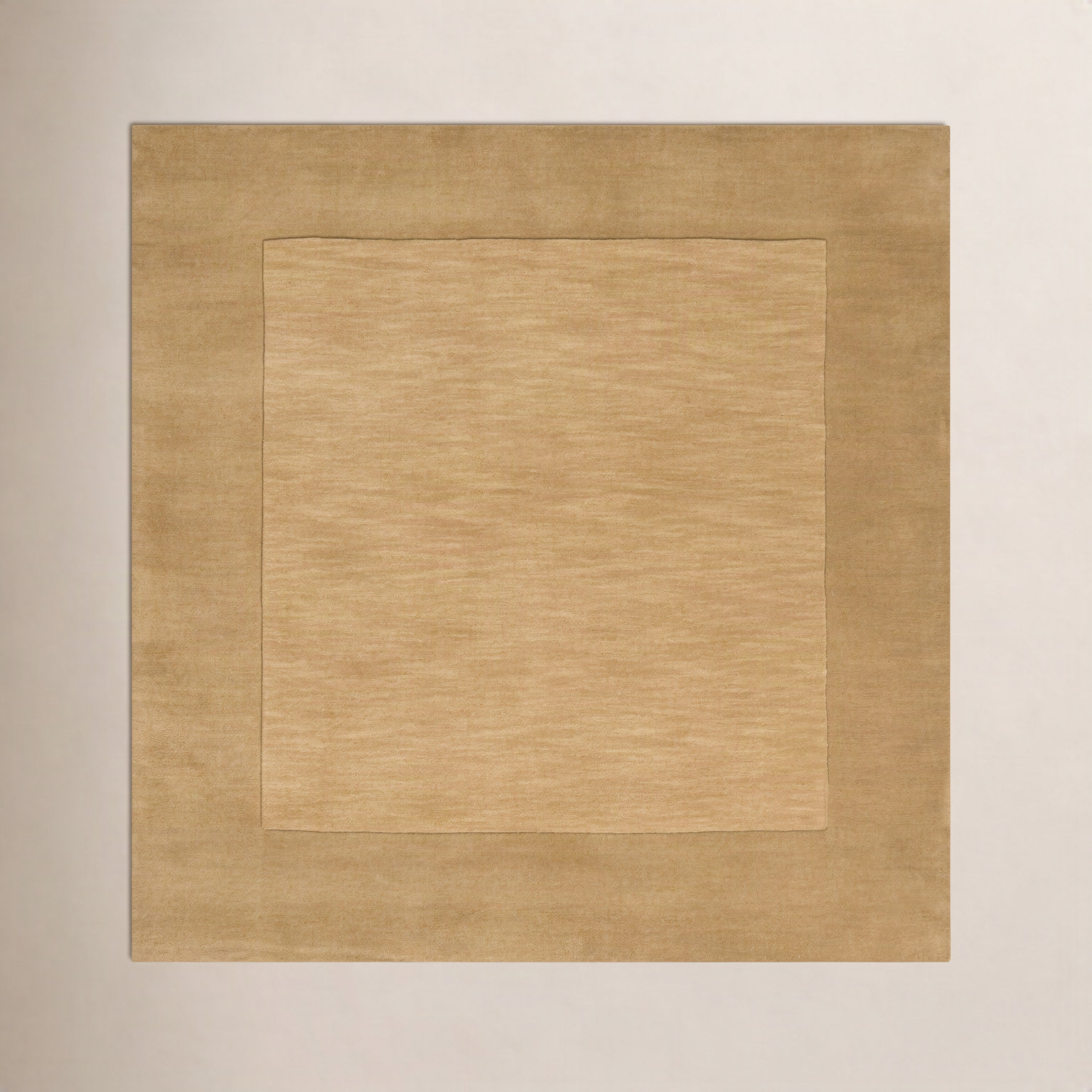 Dolma Yellow Hand-Loomed Wool Rug, Square 6'