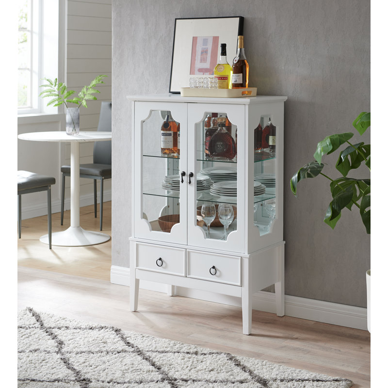 Armoire de rangement Curio, Blanc