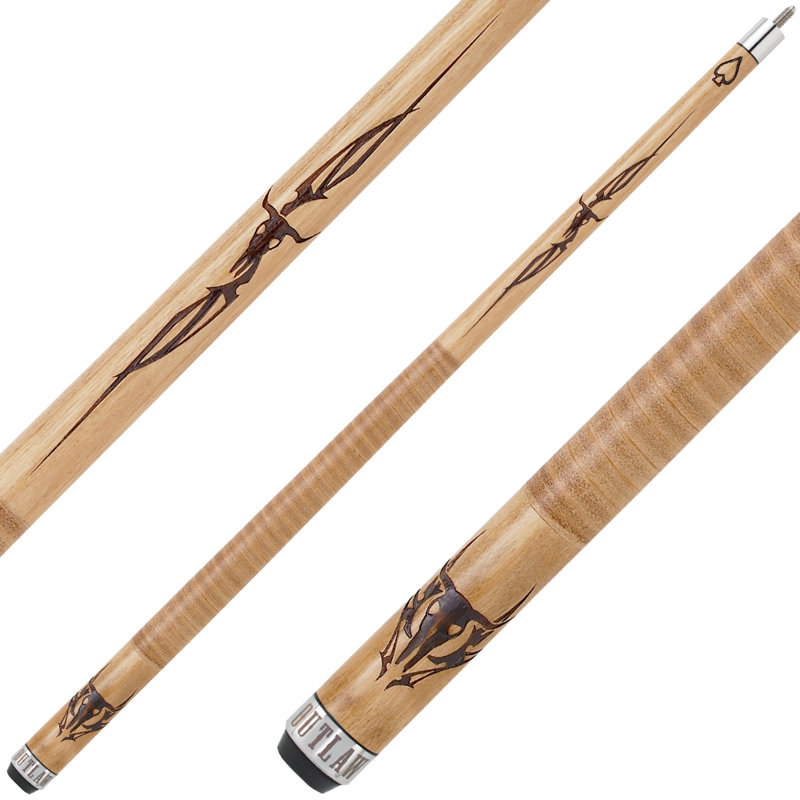 Outlaw Cues Wood Pool Cue, 21 oz.
