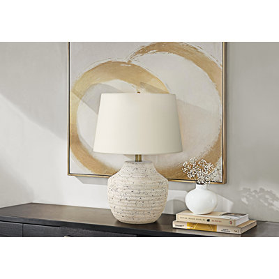 Lampe de table en béton