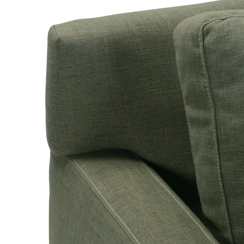 Sylvie Bench Seat Sofa, Moss, Latte