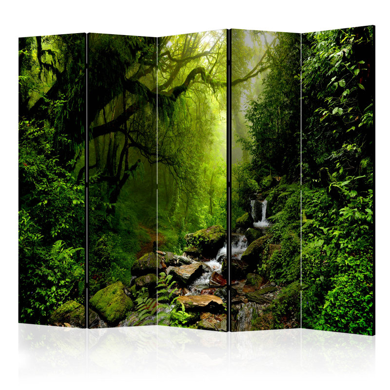 225cm W x 172cm H 5 - Panel Acoustic Room Divider Folding Room Divider