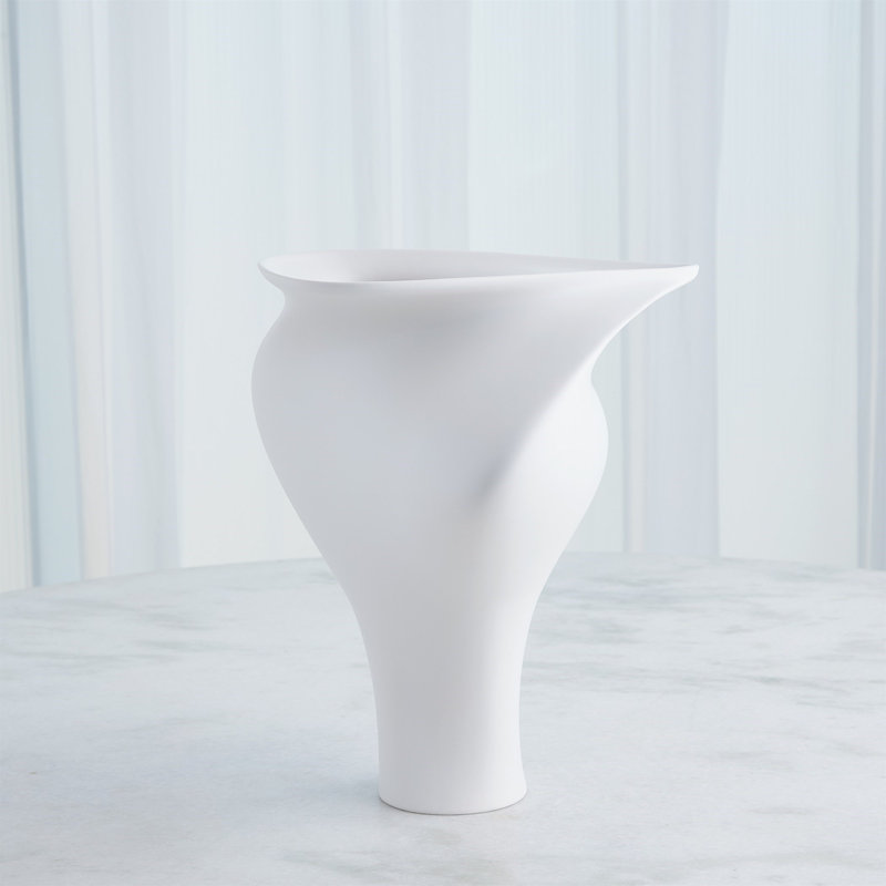 Tranquility Vase-Matte White
