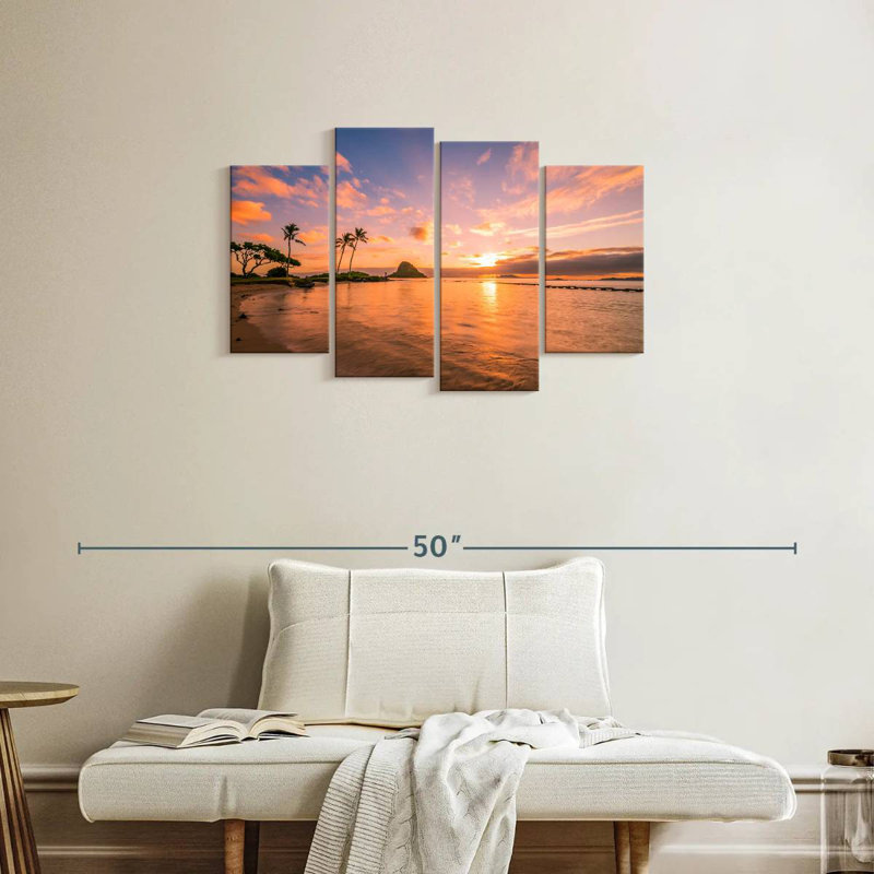 Coucher de soleil tropical Gillard Hawaii, H 22 po x l 36 po