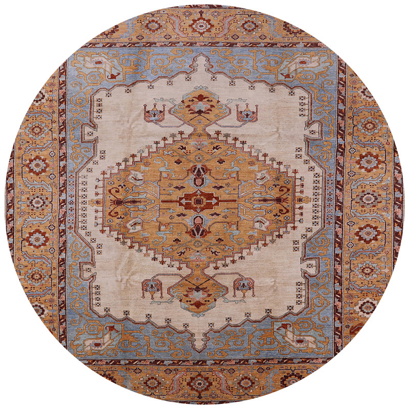 Oriental Indoor Rug, Round 5'