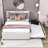 Wildo Linen Upholstered Platform Bed with Trundle And Headboard-874361541-874361540