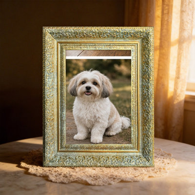 Antique Gold 3 PCS 8" x 10" Elegant Picture Frame with Portrait or Landscape Orientation