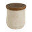 Laigha Modern Rustic Outdoor Patio , Stone-Effect  MGO Side Table with Faux Wood Grain Top for Pati,  Balcony, Living Room-128952851