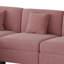 Canapé modulaire rembourré 3 pièces en velours côtelé-L-500320507-500320486