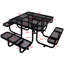 Square Outdoor Steel Picnic table-397277265