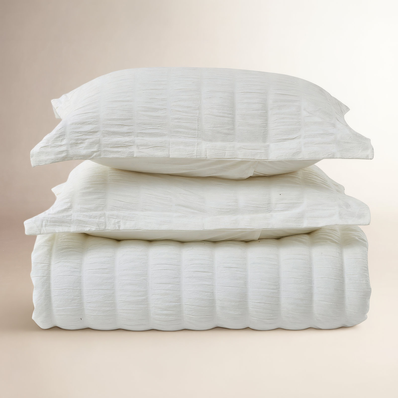 Cotton Comforter Set, King, Fresh White