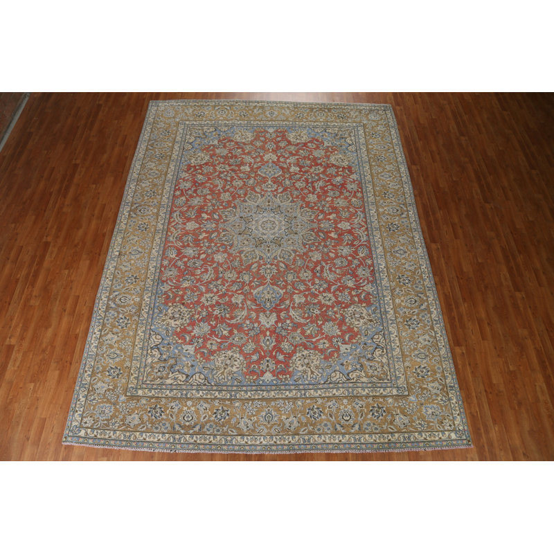 Tapis persan traditionnel noué à la main 9 x 12 Kashan