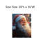 «Happy Santa Claus», art mural sur toile sans cadre 16 po x 20 po