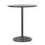 Table de bar ronde en fonte d'aluminium avec fabrication durable, table de bistro résistante aux intempéries pour le patio et les espaces extérieurs