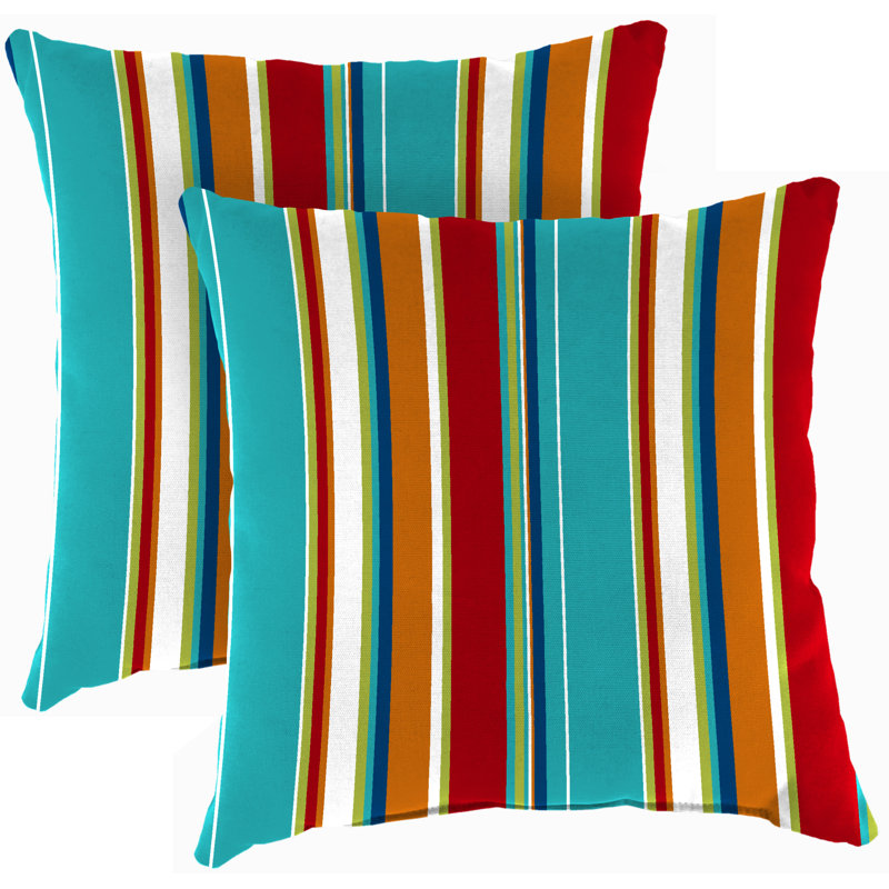 Sunbrella Outdoor Throw Pillow, Covert Fiesta