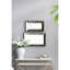 Miroir 24 "x 15" à motif floral antique argenté, plateau miroir pour décoration murale et miroir 24 "x 15"-500790008
