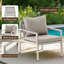 Les ensembles de conversation The Comfort Textile ergonomics avec 2 fauteuils d'appoint, une causeuse et une table basse