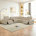 Beige Faux Leather