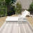 Beige Wicker Outdoor Lounge Chair With Adjustable Backrest And Armrests-155589982