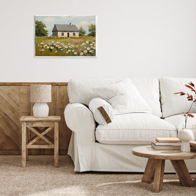 Cottagecore Daisy Field Wall Plaque, design by Franklyn Gregory