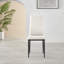 Eubanks Faux Leather Modern Tall Back Dining Chairs with Metal Legs & Diamond Stitching-1956980309-1956980314