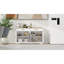 Buffet blanc avec 2 tiroirs et 4 portes, 57,15 po. Pour le salon. Armoire de fabrication fine, portes 57,15 po. Polyvalent et fiable