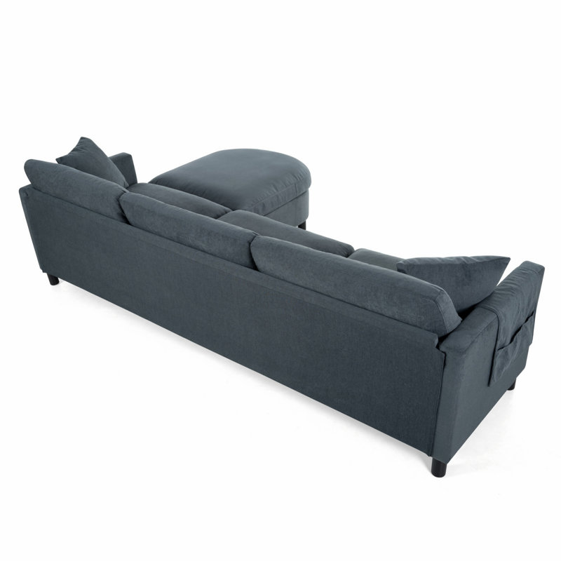 Canapé modulaire avec repose-pieds pour le salon