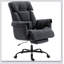 Fauteuil de bureau inclinable avec dossier haut, rembourrage ultra-confortable et repose-pieds intégré pour une détente et un soutien optimaux au bureau