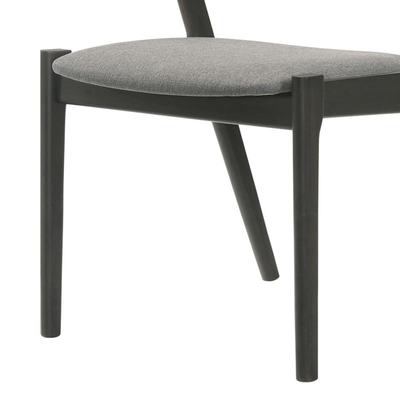 Fauteuil en tissu gris et noir (ensemble de 2)
