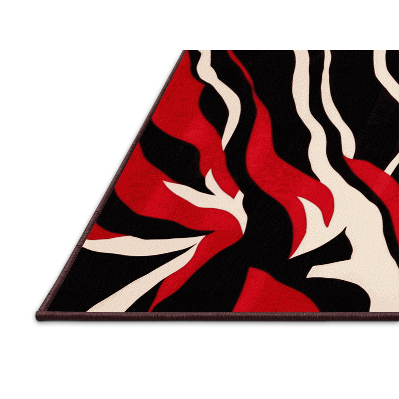 Fiery Cosmos Rug, Square 4'