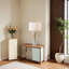 Lampe de table en métal avec abat-jour blanc