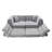 Chenille Striped Compression Sofa with 2 pillows-377285014