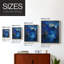 ABSTRACT Series XIII, reproduction encadrée - bois massif-1335712448-1335712460