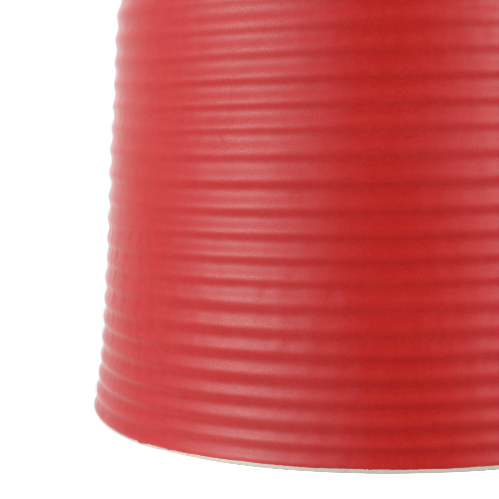 Biali Ceramic Accent Stool, Red