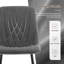 50cm H Velvet Upholstered Metal Side Chair-272616798