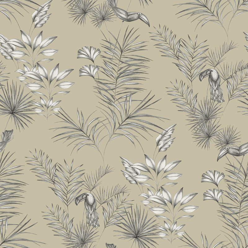 Rouleau de papier peint Chewey Toucan Toil, Gris