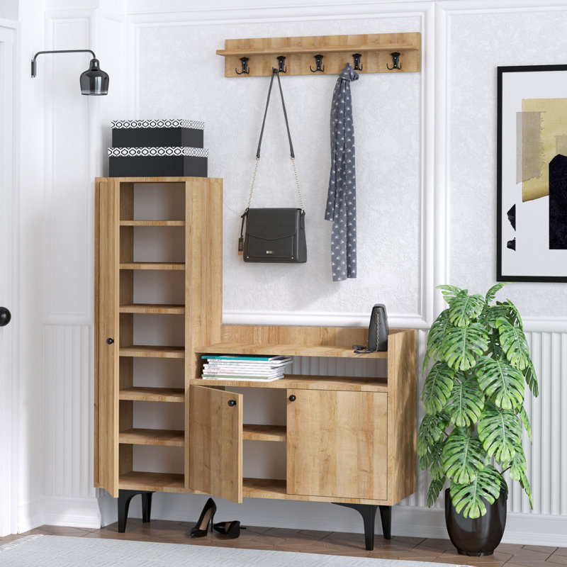 Wallkill Hall Tree with Shoe Storage