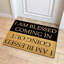 Tapis d'entrée d'entrée en polyester 15,9 po x 23,7 po «I AM Blessed» à séchage rapide avec envers antidérapant