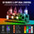 VEVOR LED Lighted Liquor Bottle Display Bar Shelf RF & App Control 30" 3-Step-93200043