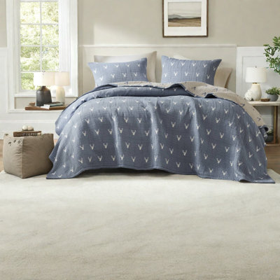 Ensemble de literie pour grand lit rustique, couvre-lit matelassé en polyester, confort toutes saisons pour la maison
