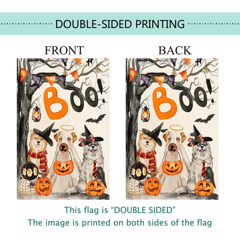 Drapeau d'Halloween Boo House