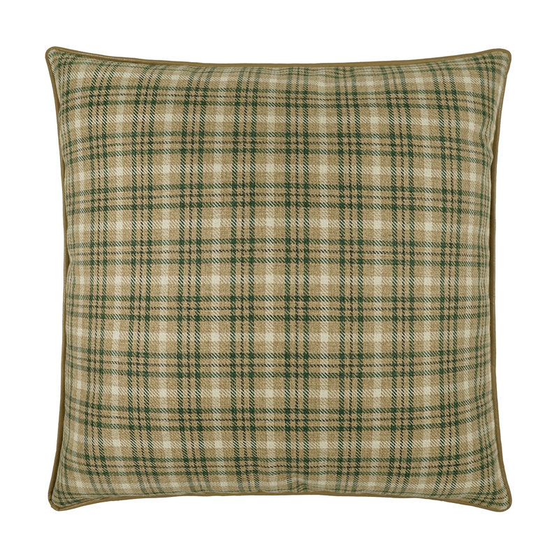 Falmouth Square Pillow Cover & Insert, Square 20", Green