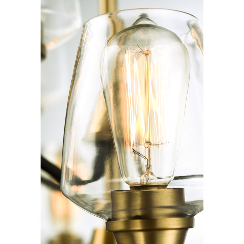 Roseta 5 - Light Dimmable Classic / Traditional Chandelier, Bronze/Antique Brass