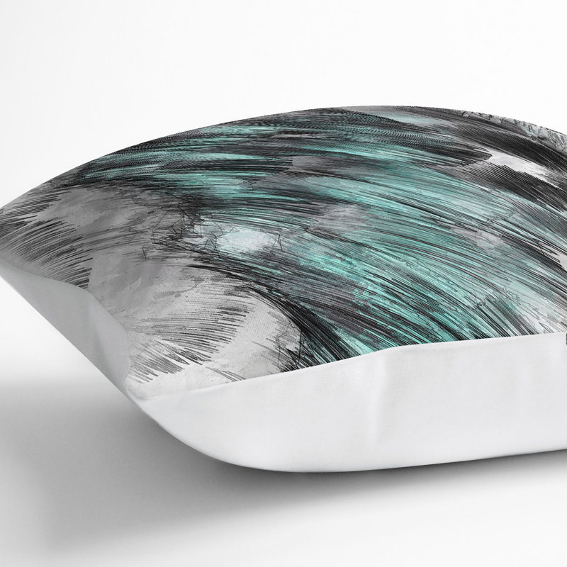 Ruffled Feathers Cushion with Filling, White, 55cm H x 55cm W x 20cm D
