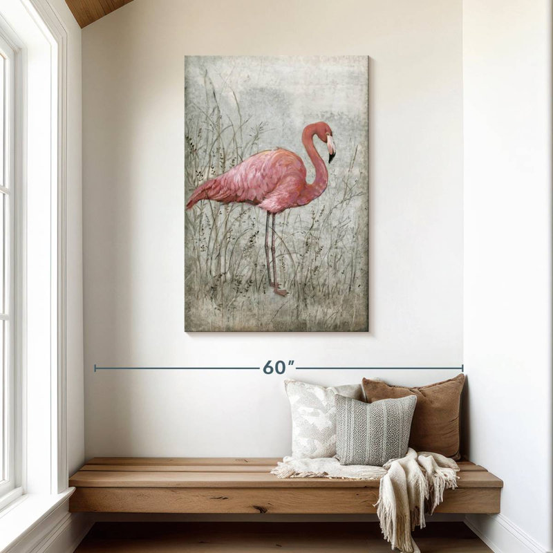 Brampt American Flamingo I, 45" H x 30" W
