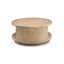 Table basse ovale avec 2 tables de bout et une console