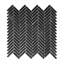 Mini carreau de mosaïque mural en porcelaine à chevrons-98925003