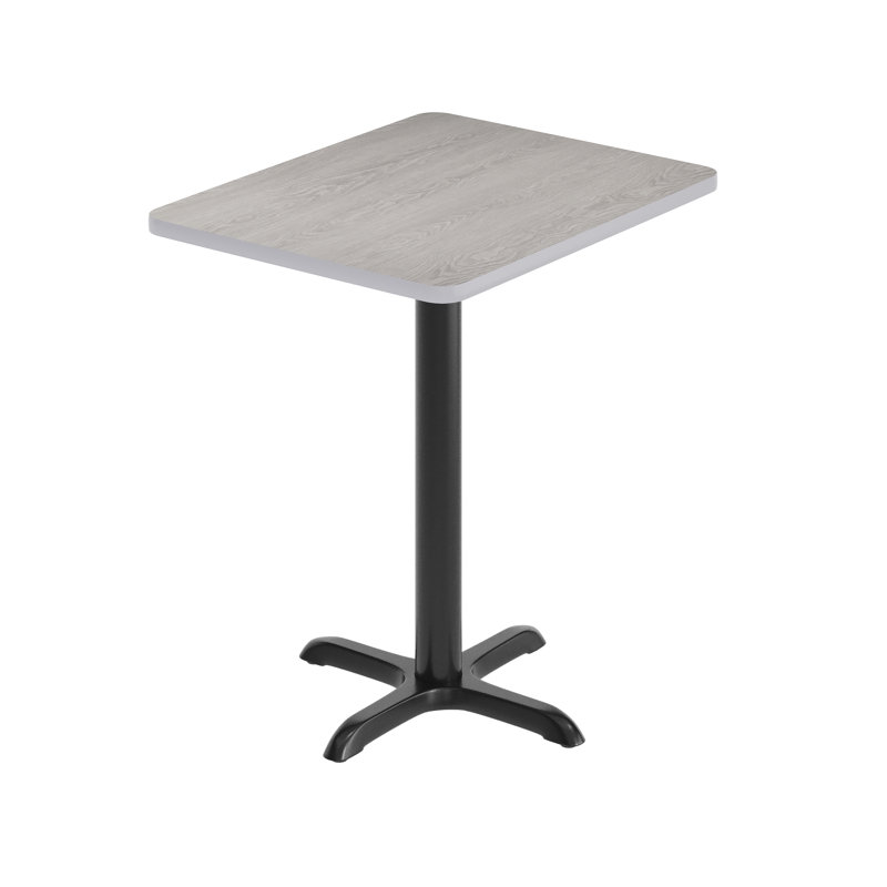 Jaramillo Rectangular Laminate Table Top with Standard or Bar Height Table Base, 30" W x 24" L, Gray