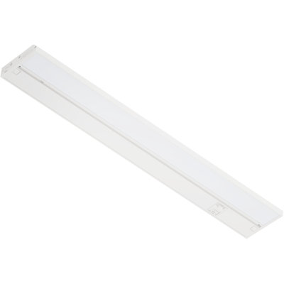Lumière sous le cabinet Lagom Halo, DEL à intensité variable câblée de 18 po, 2 700 K / 4 000 K / 5 000 K, cordon d'alimentation vendu séparément, blanc, UC0118WH27