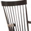 Chaise berçante à finition noire